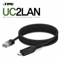 ipTIME(아이피타임) USB Type C 기가비트 랜카드 UC2LAN Black